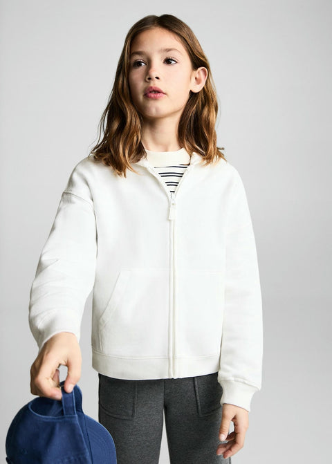 Mango sweatshirt dina in off white