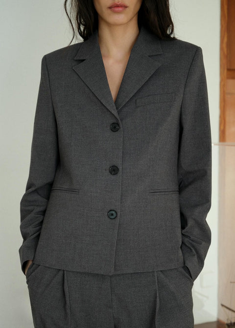 Mango blazer avola in grey