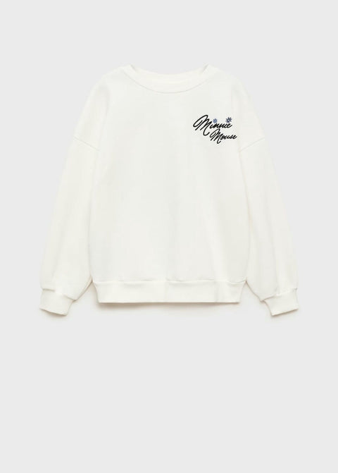 Mango sweatshirt mship in off white