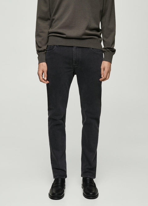 Mango jeans jan in black denim