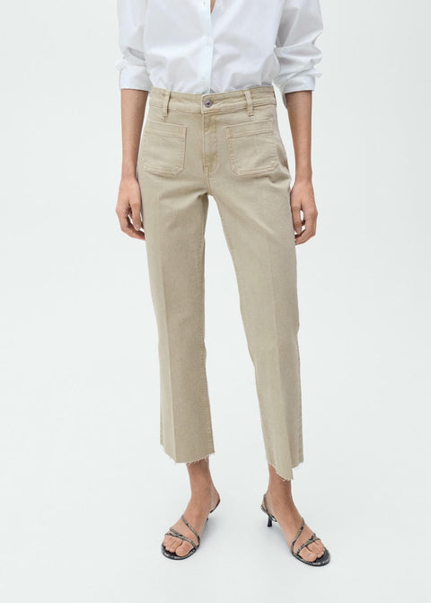 Mango jeans alex in pastel green