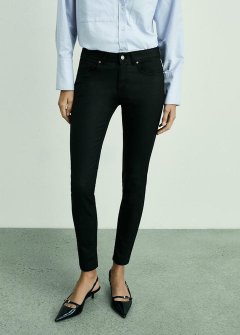 Mango jeans pushup in black