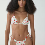 Mango bikini pantie cherry in white
