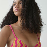 Mango bikini top corfu in fuchsia