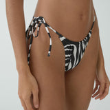 Mango bikini pantie mar in black
