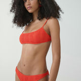 Mango bikini top sifnos in coral