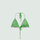 Mango bikini top ophelia in green
