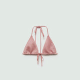 Mango bikini top shine in pink