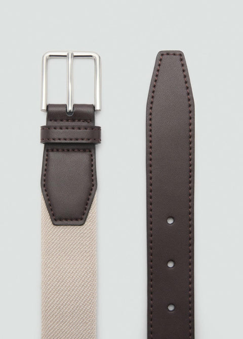 Mango belt newelast in beige