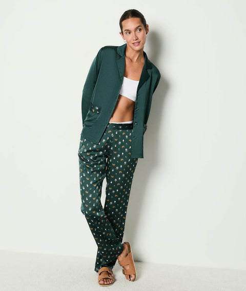 Etam bisa - chemise ml in green print