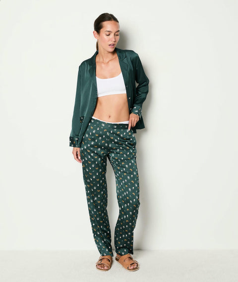 Etam bisa - pantalon in green print