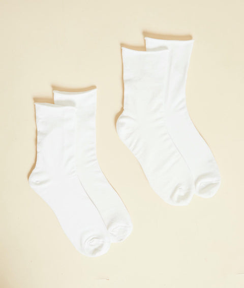 Etam coton midi 2pp - chaussettes in ecru