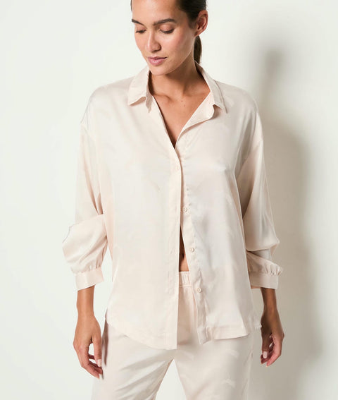 Etam tiger jacquard - chemise ml in linen