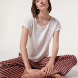 Etam laquae - t-shirt mc in ecru