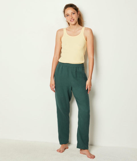 Etam cirus - pantalon 7-8 in fir green