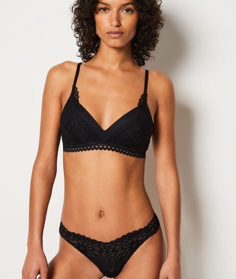 Etam dream tanga in black