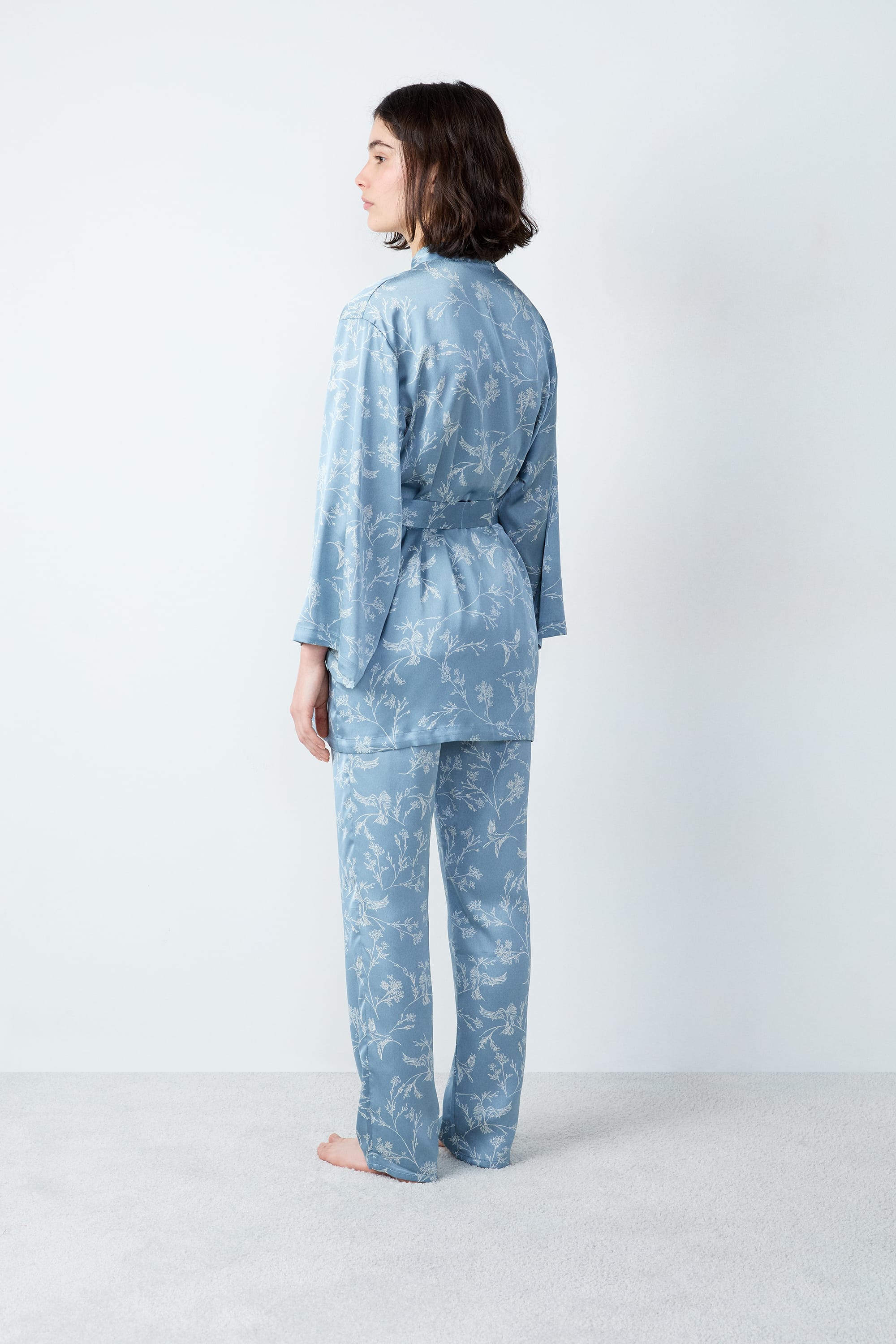Etam reese pyjama 3 pieces spe in green print