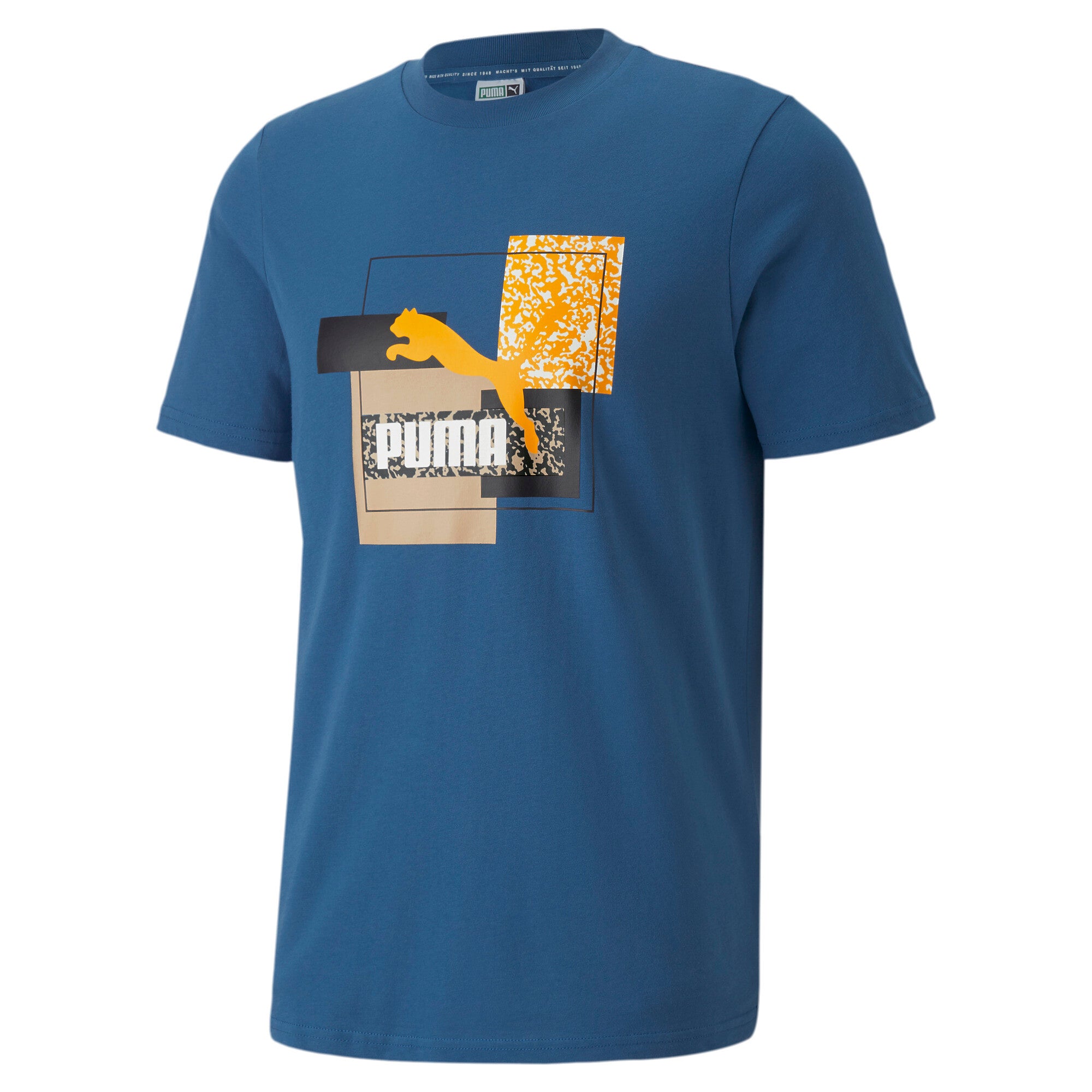 Puma brand love tee men in white - Front View