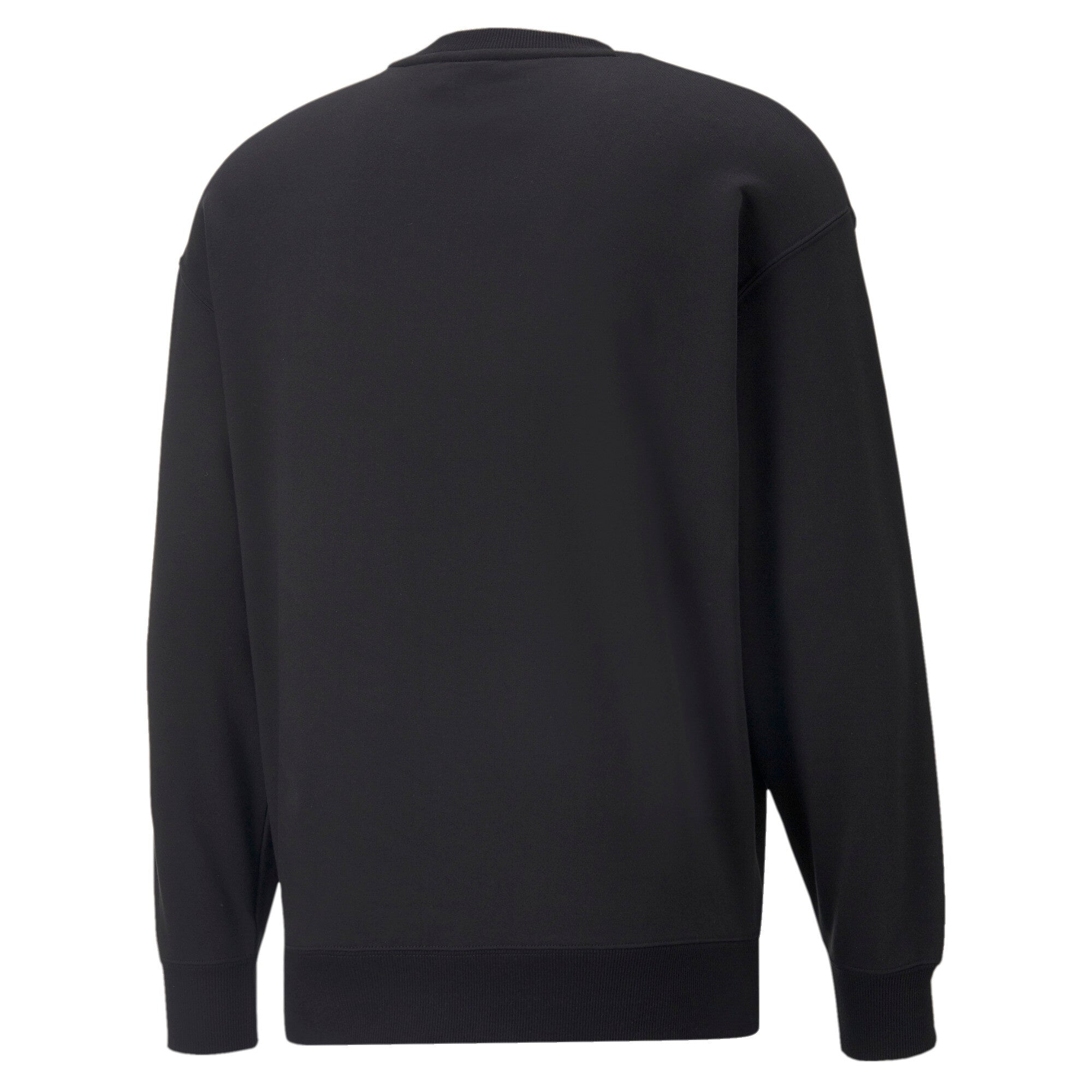 Puma classics relaxed crewneck sweatshirt men in black - Back View