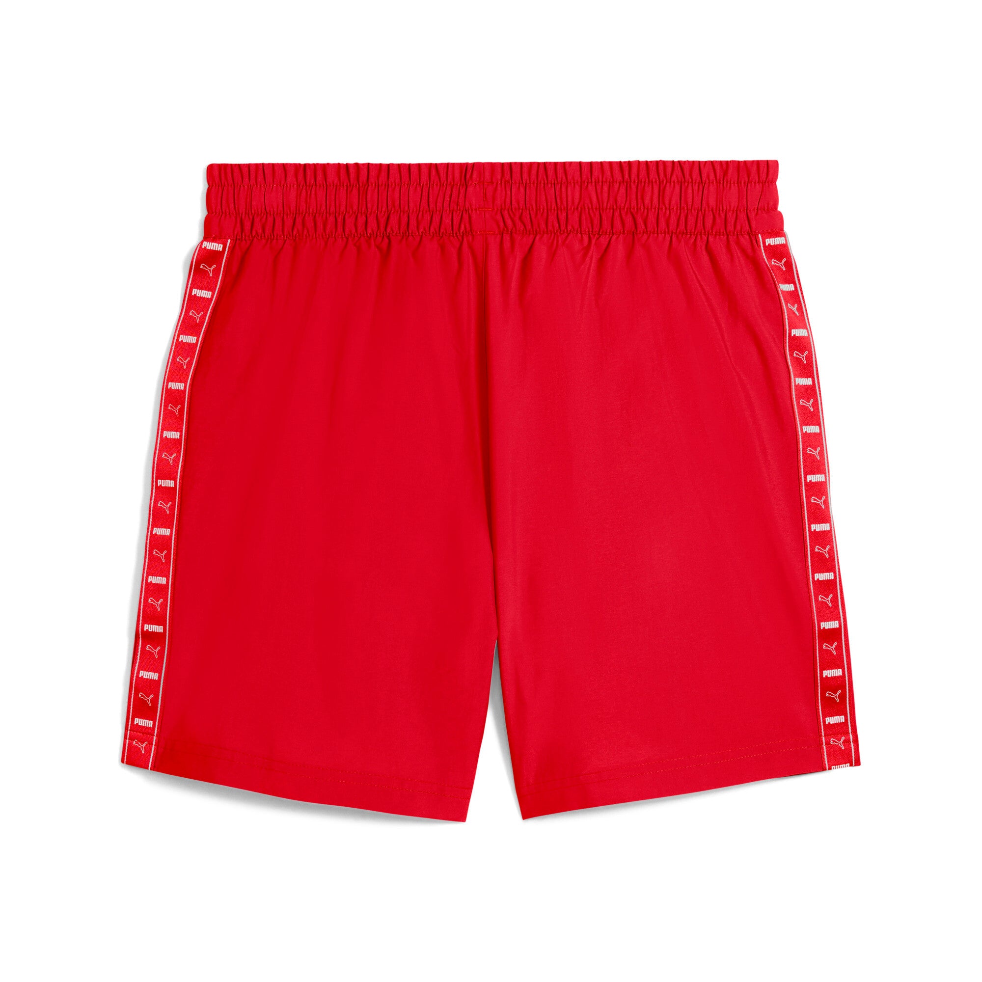 Puma essentials tape woven 5" shorts in for all time red - Back View