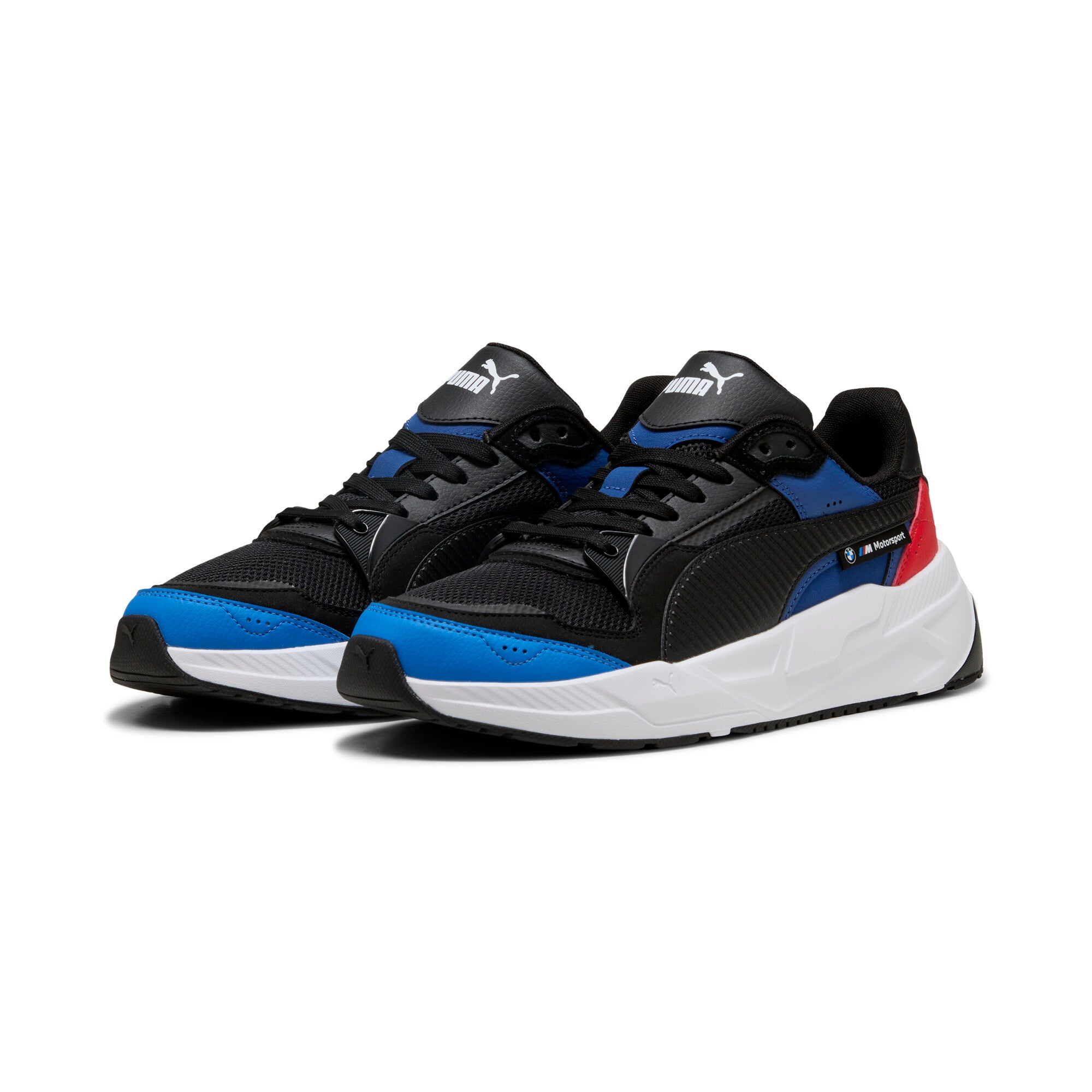Puma BMW M motorsport trinity 2 sneakers in black and pro blue - Front View