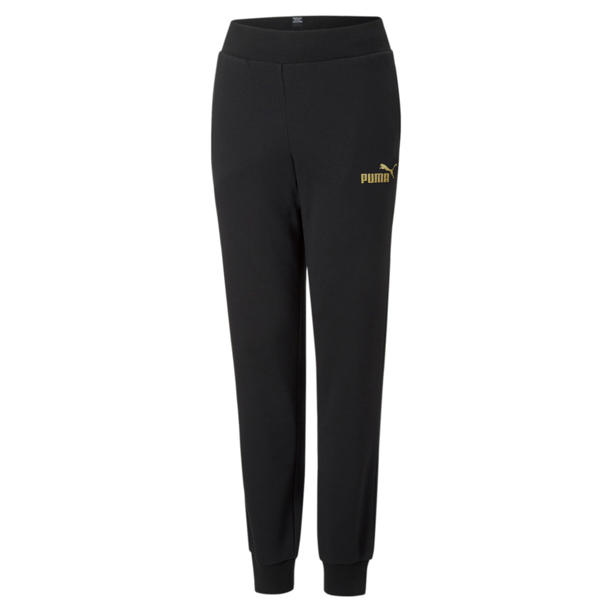 Puma essentials+ sweatpants youth in black - Front View