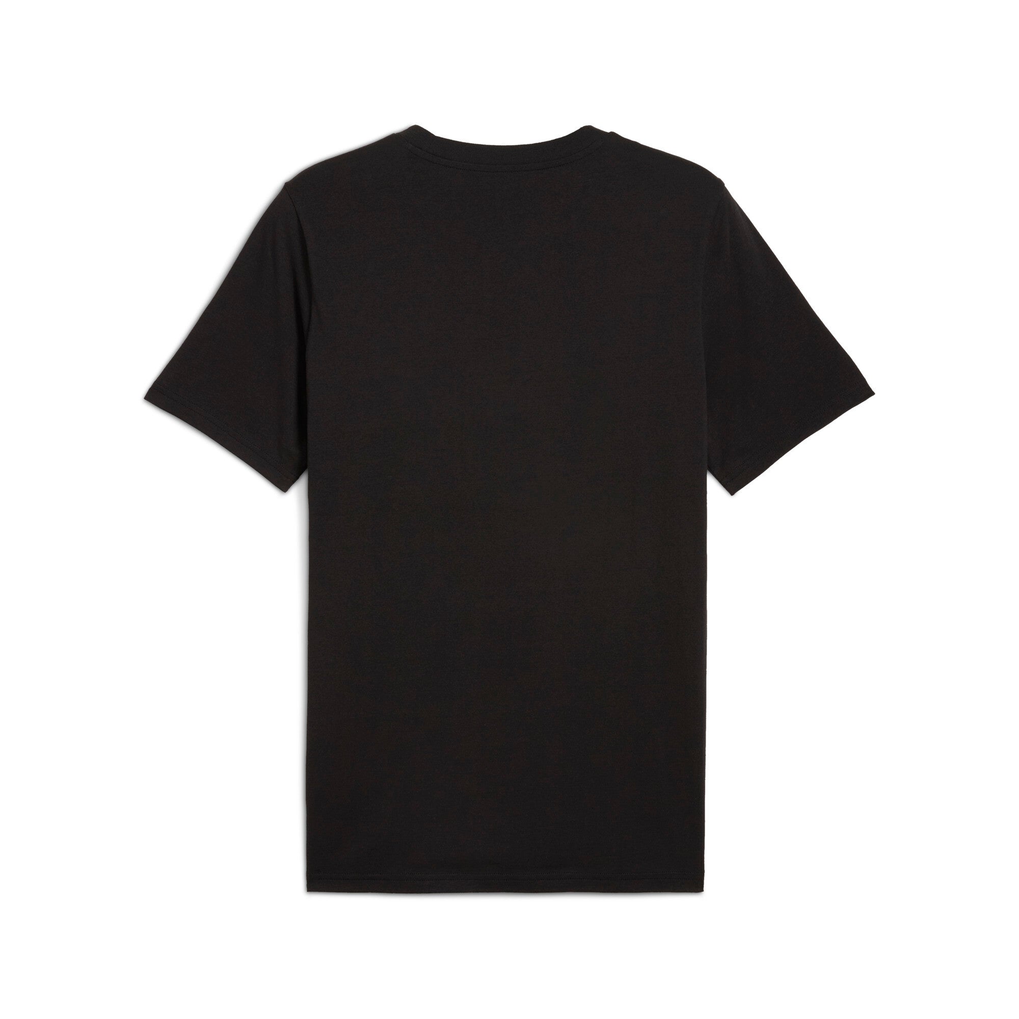 Puma sports legacy front graphic tee in black - Back View