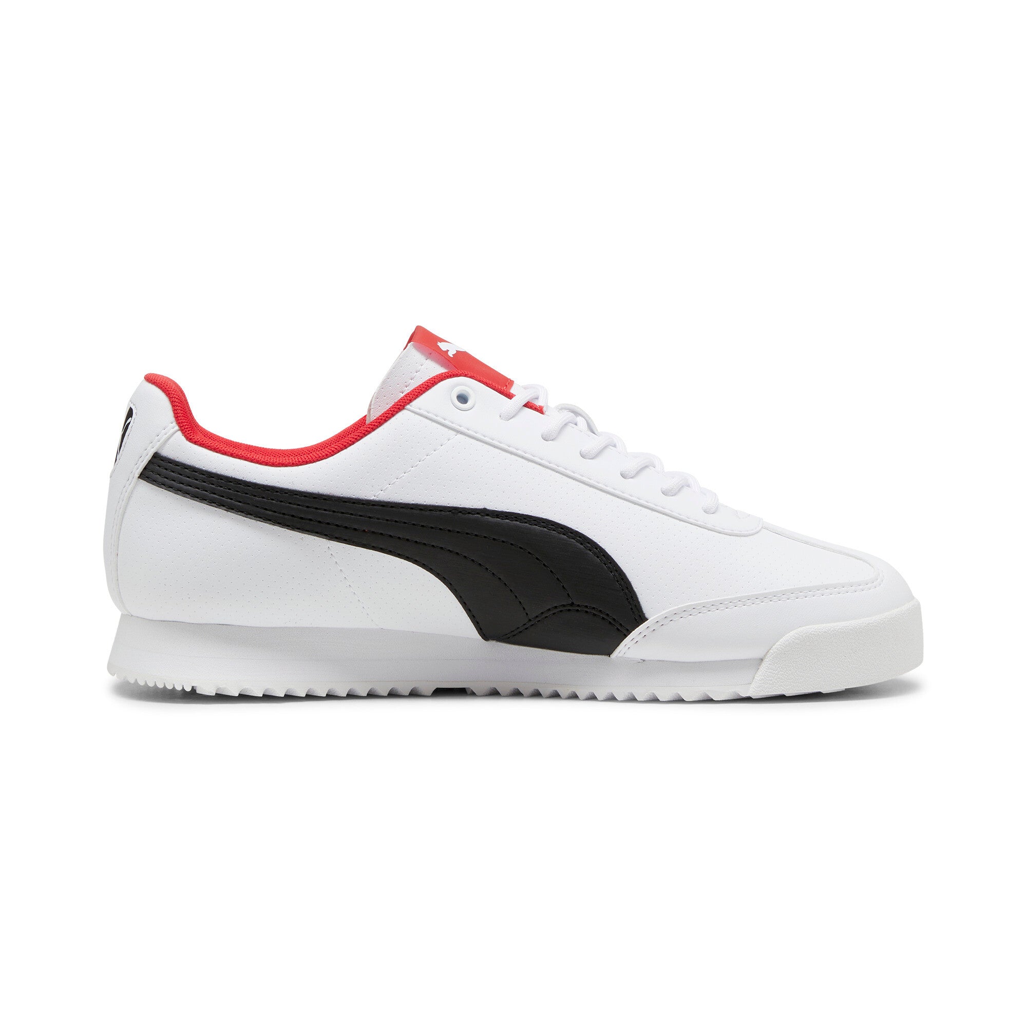 Puma scuderia Ferrari roma via sneakers in white and black - Side View 03