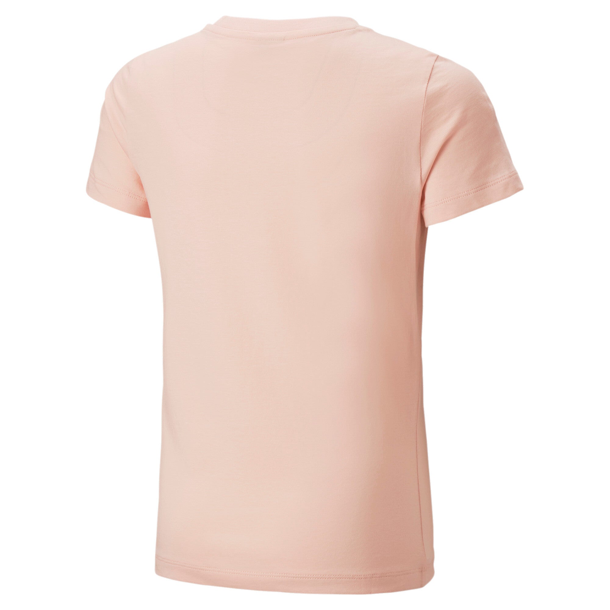 Puma classics logo tee youth in pink - Back View