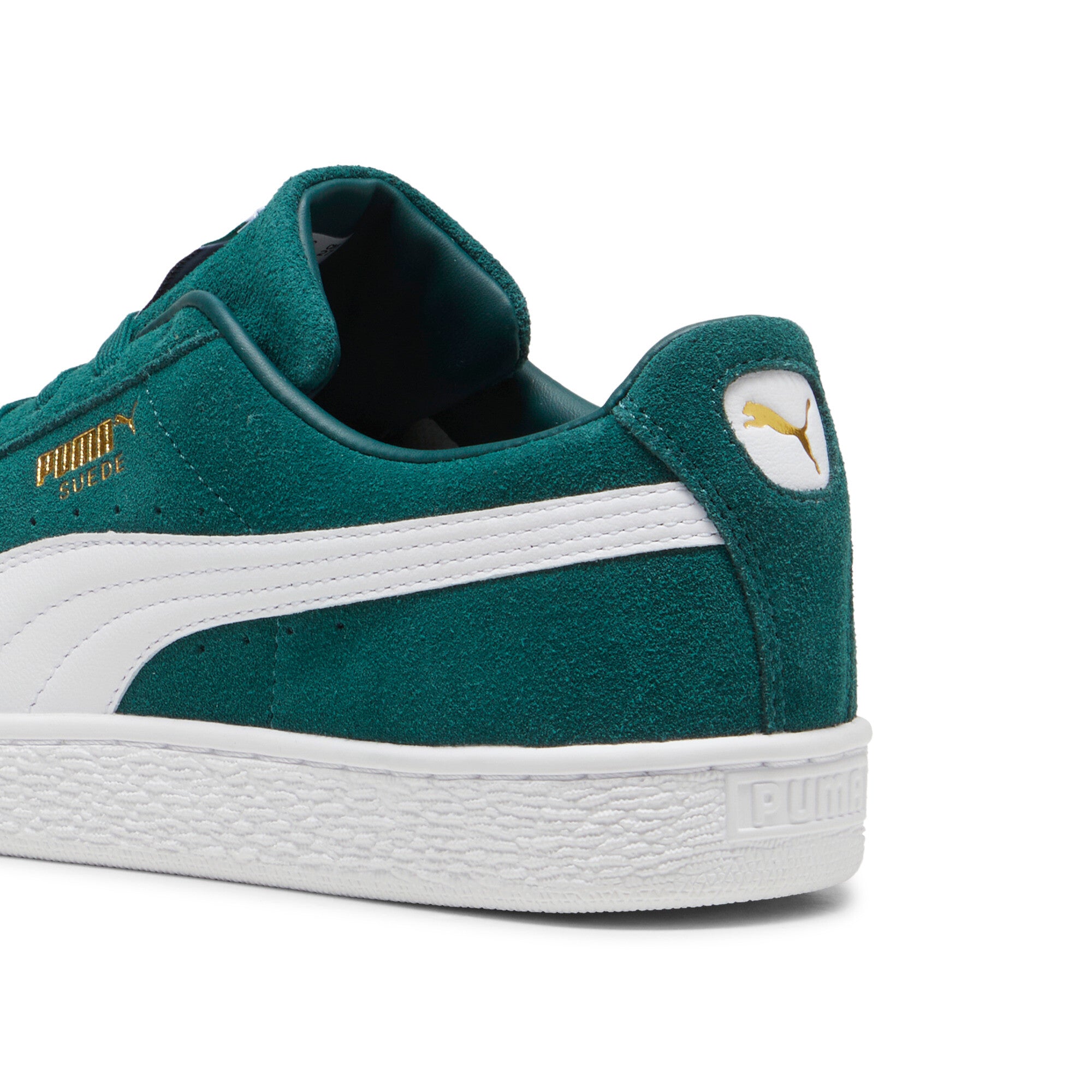 Puma suede classic sneakers in dark myrtle and white - Back View