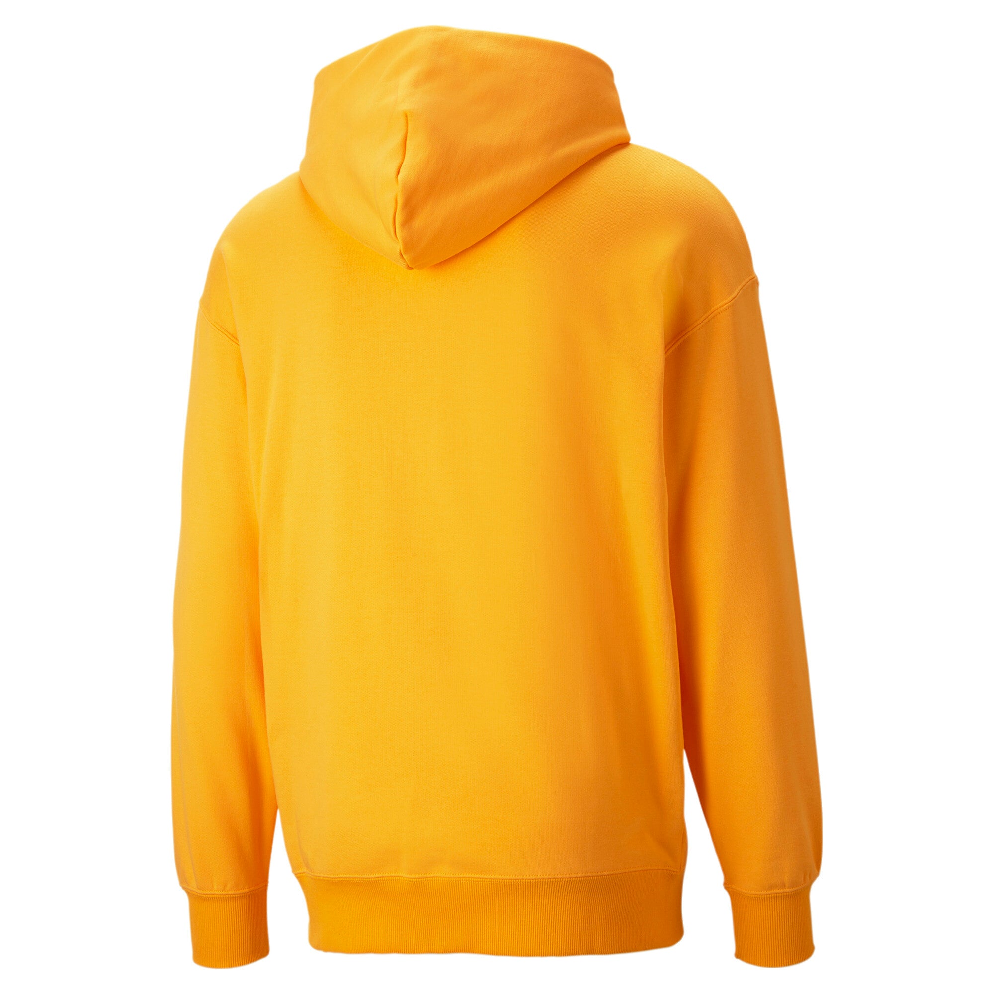 Puma classics relaxed hoodie men in orange - Back View
