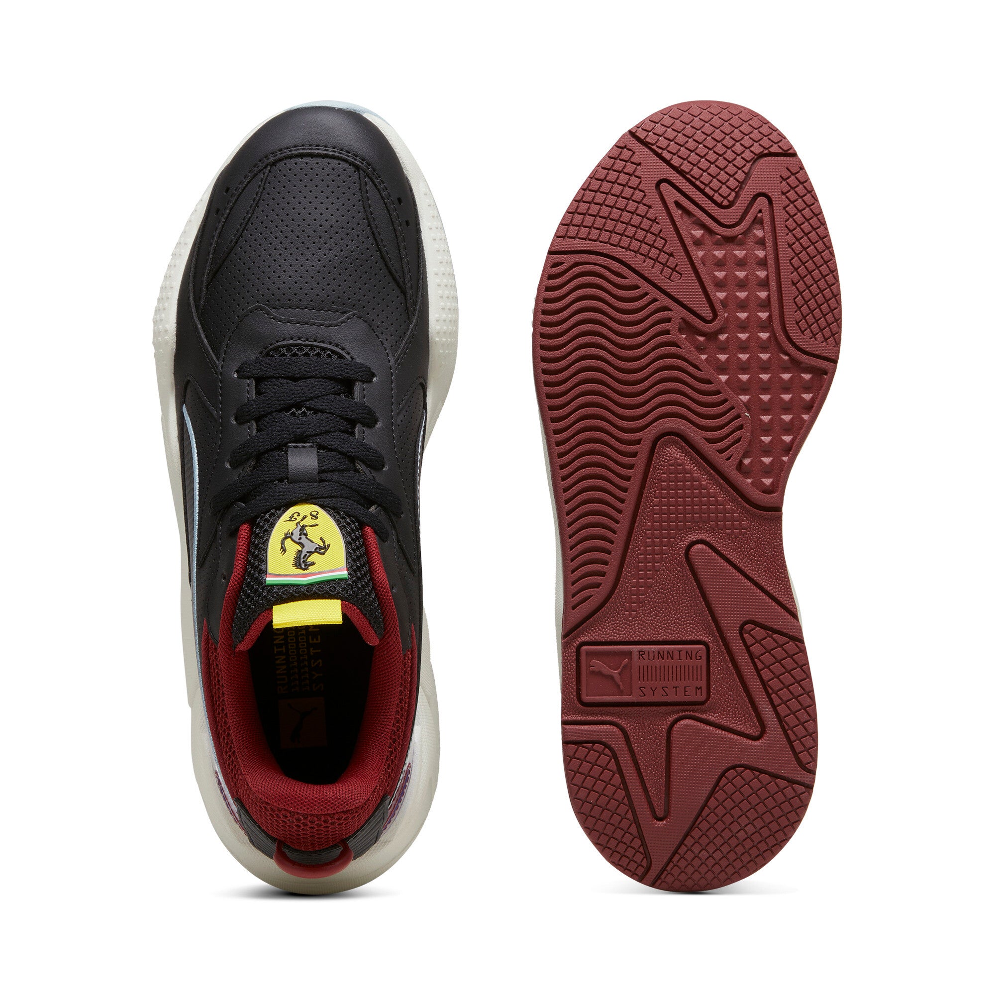 Puma scuderia Ferrari RS-X sneakers in black and intense red - Side View 02