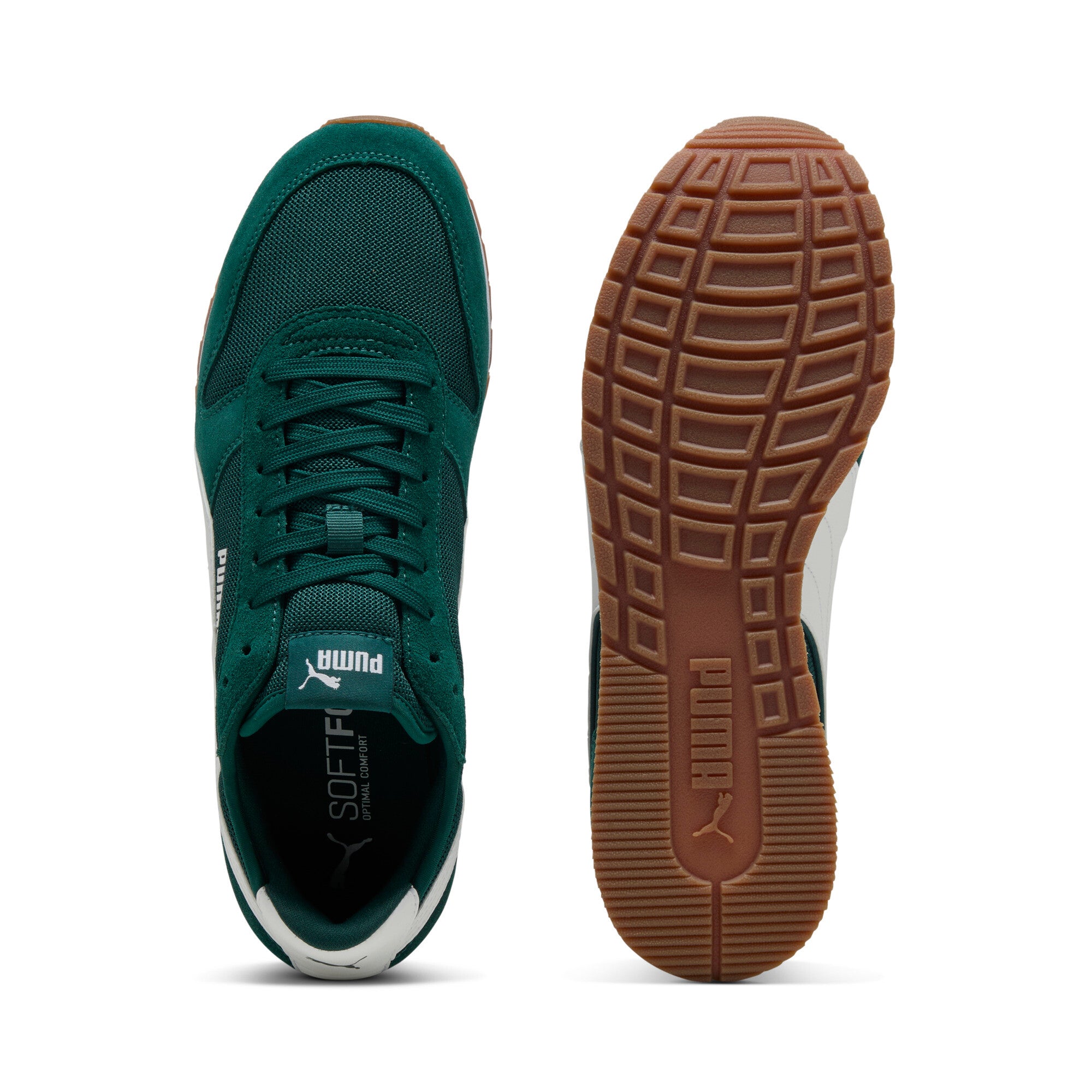 Puma st miler sneakers in white and gum - Side View 02