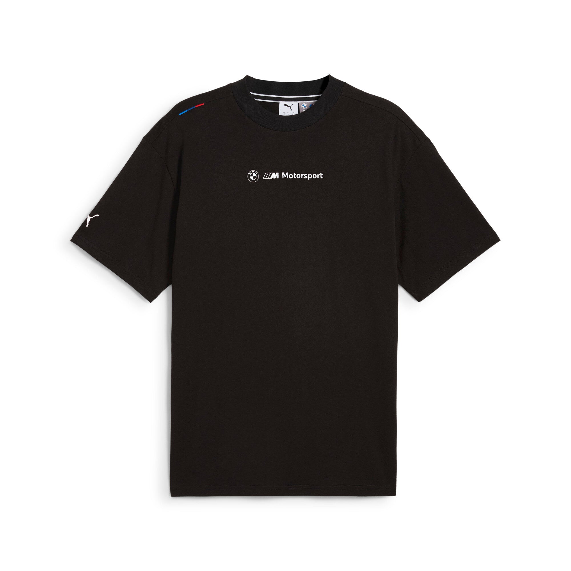 Puma BMW M motorsport lifestyle car graphic tee in black - Front View