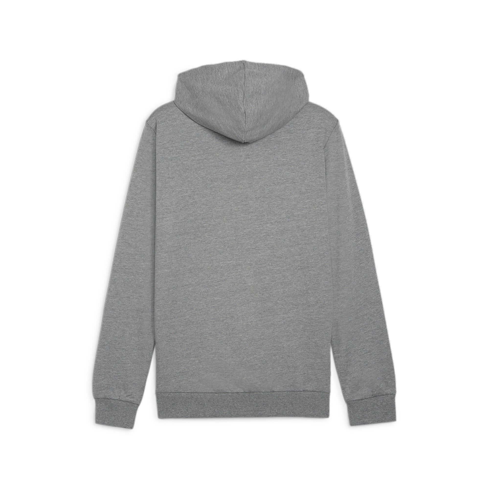 Puma teamGOAL casuals football hoodie in medium gray heather and white - Back View