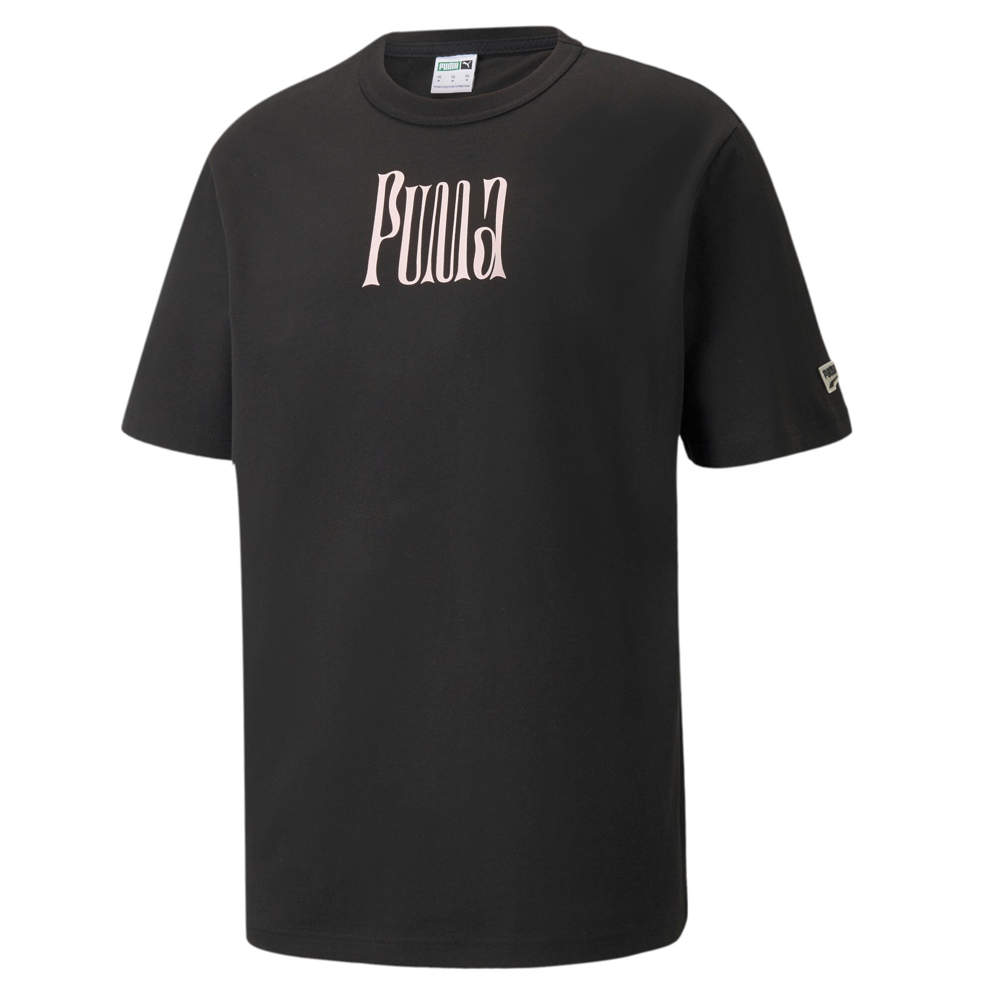 Puma downtown graphic men's tee in black - Front View