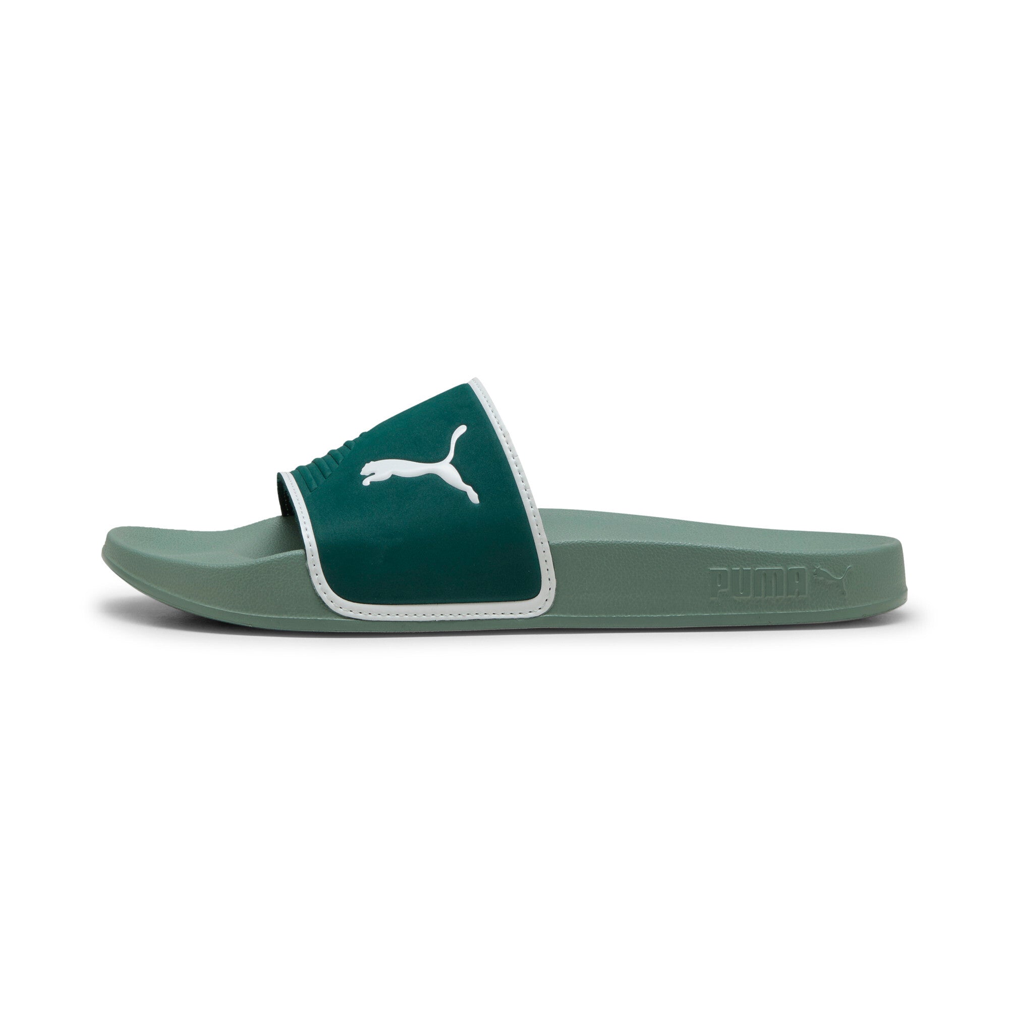 Puma leadcat 2.0 shower sandals in shower dark myrtle and warm whit - Side View 02