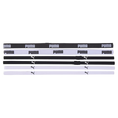 PUMA training women's sportbands 6 pack in black and white