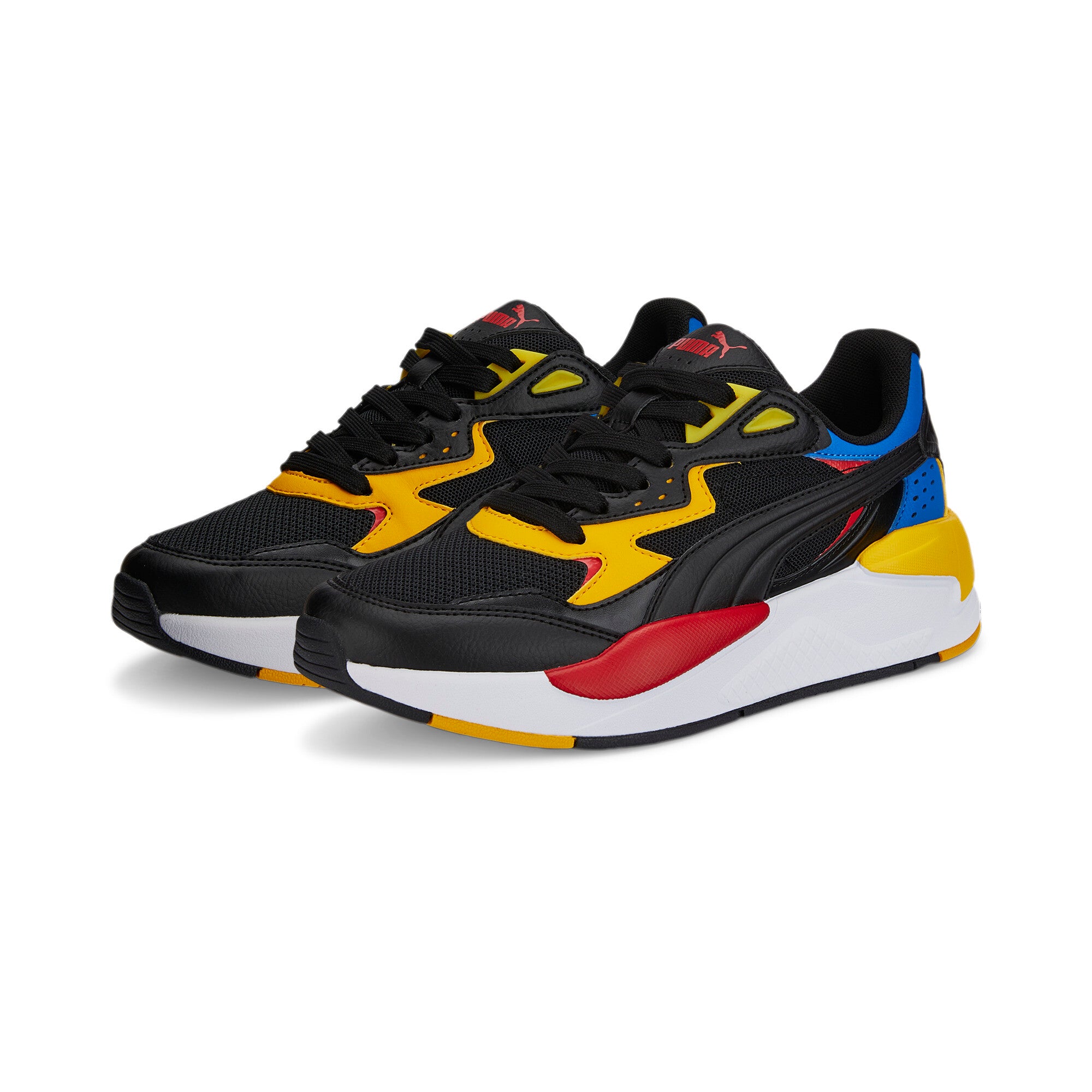 Puma x-ray speed jr puma black-spectra yellow in black - Front View
