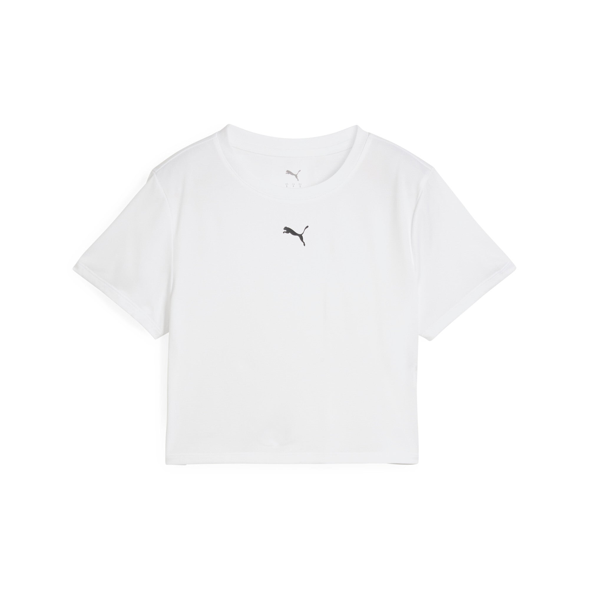 Puma tad essentials baby tee in white - Front View