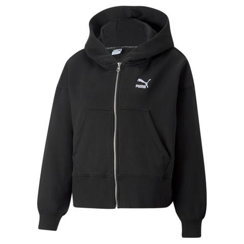 PUMA classics full-zip hoodie in black