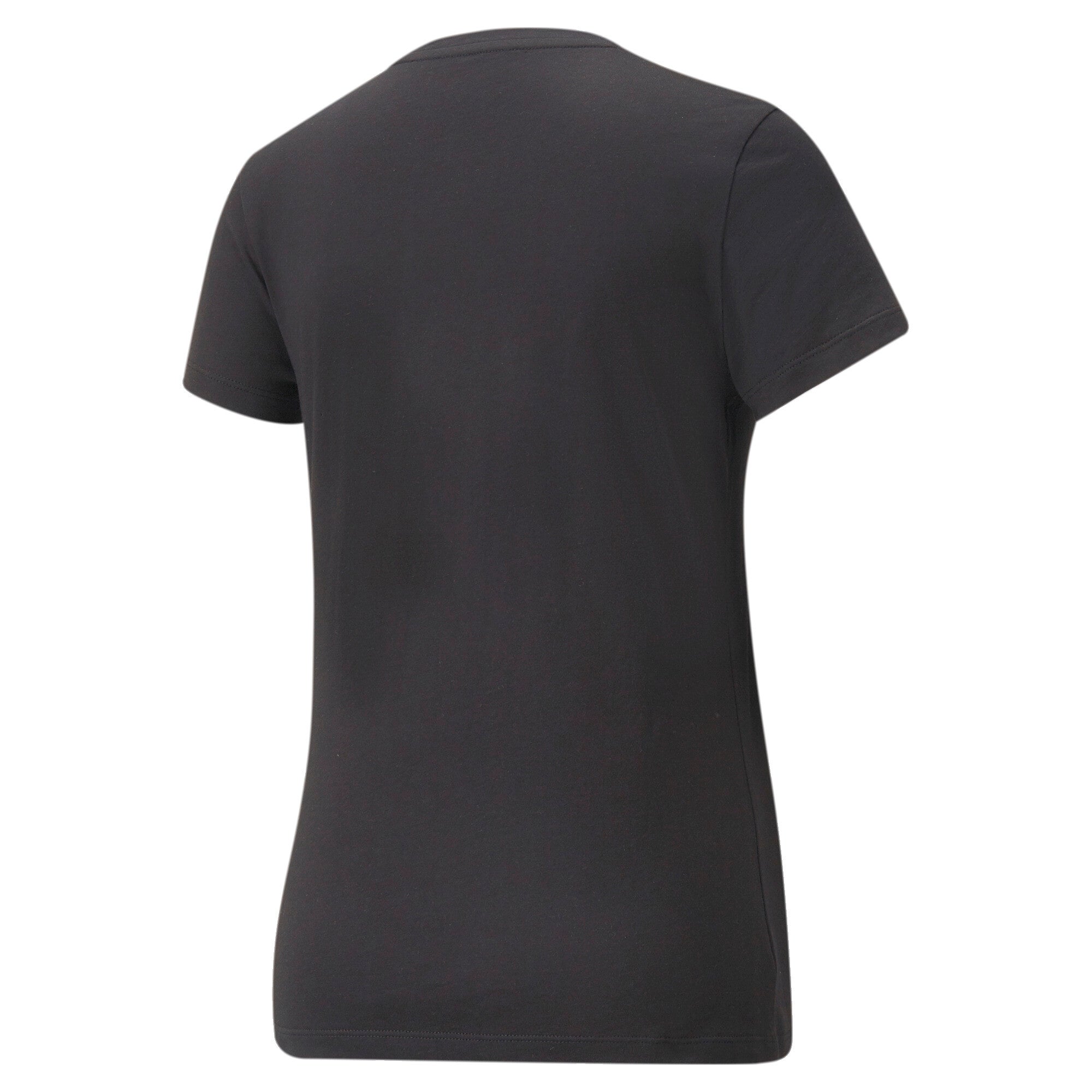 Puma essentials+ metallic logo tee women in black - Back View