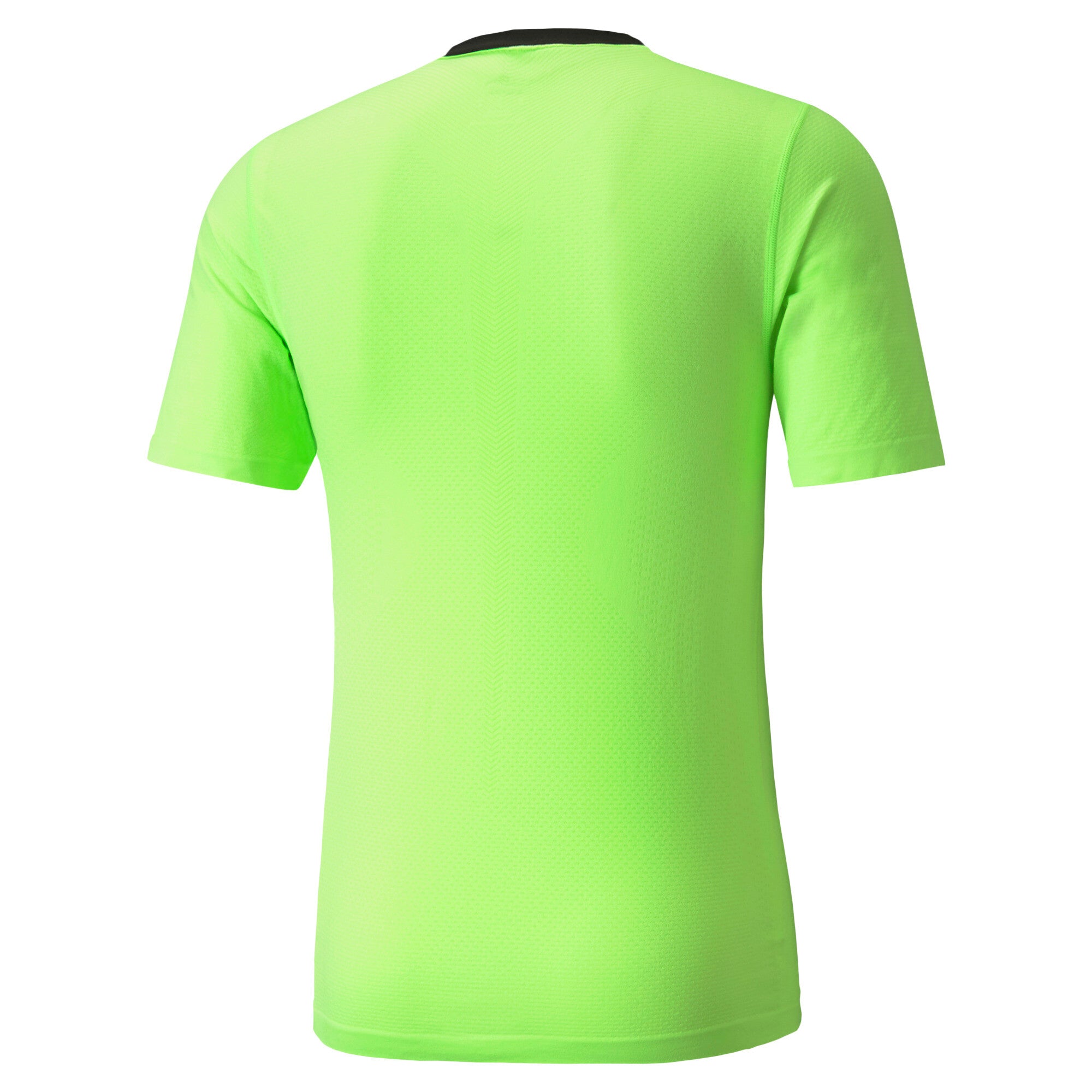 Puma training evoknit+ short sleeve tee in green - Back View