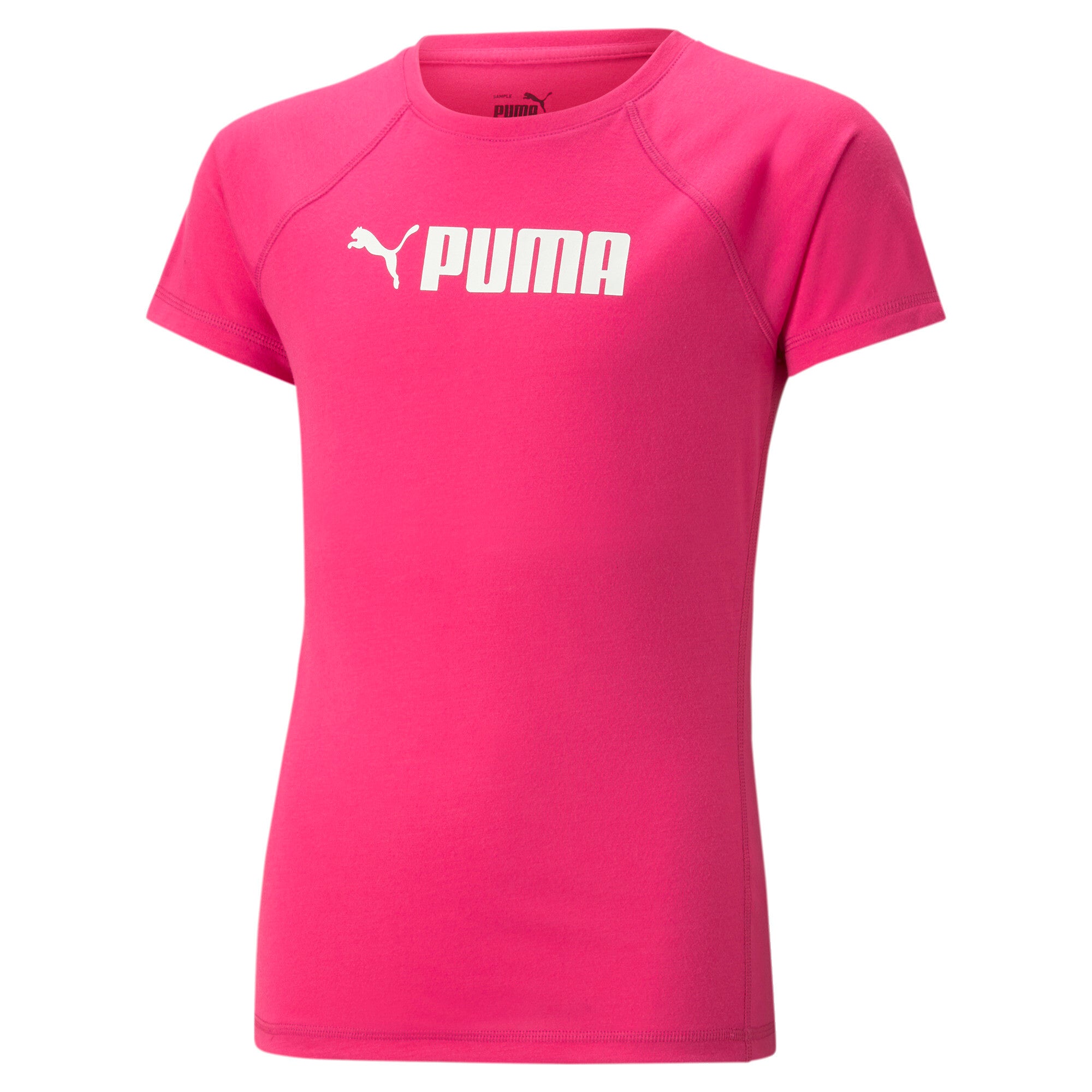 Puma fit tee youth in pink - Front View