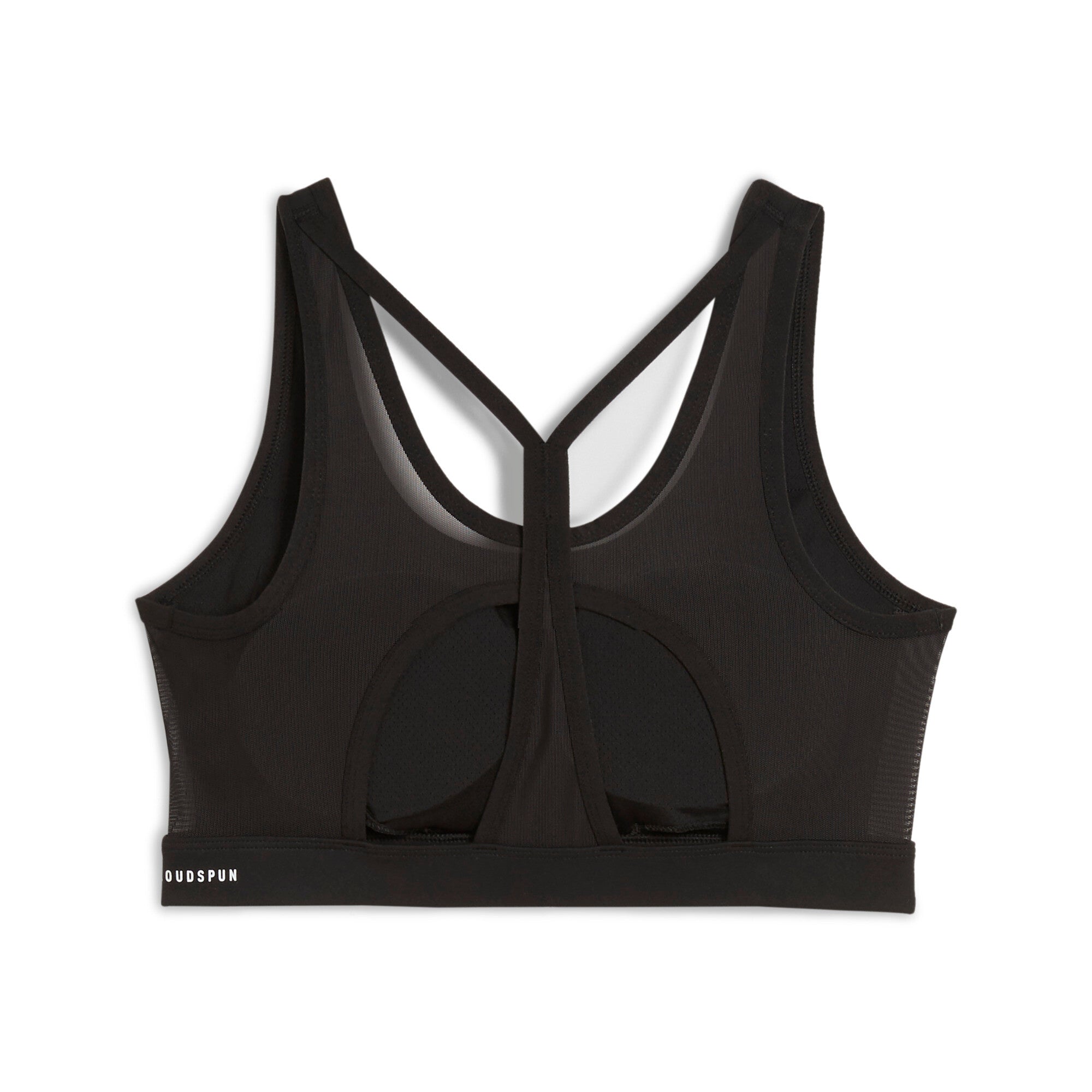 Puma 4keeps CLOUDSPUN bra in black - Back View
