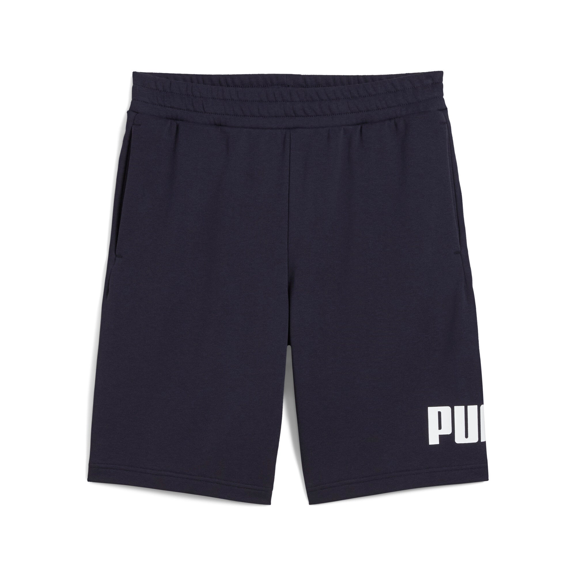 Puma essentials big no. 1 logo 10" shorts in new navy - Front View
