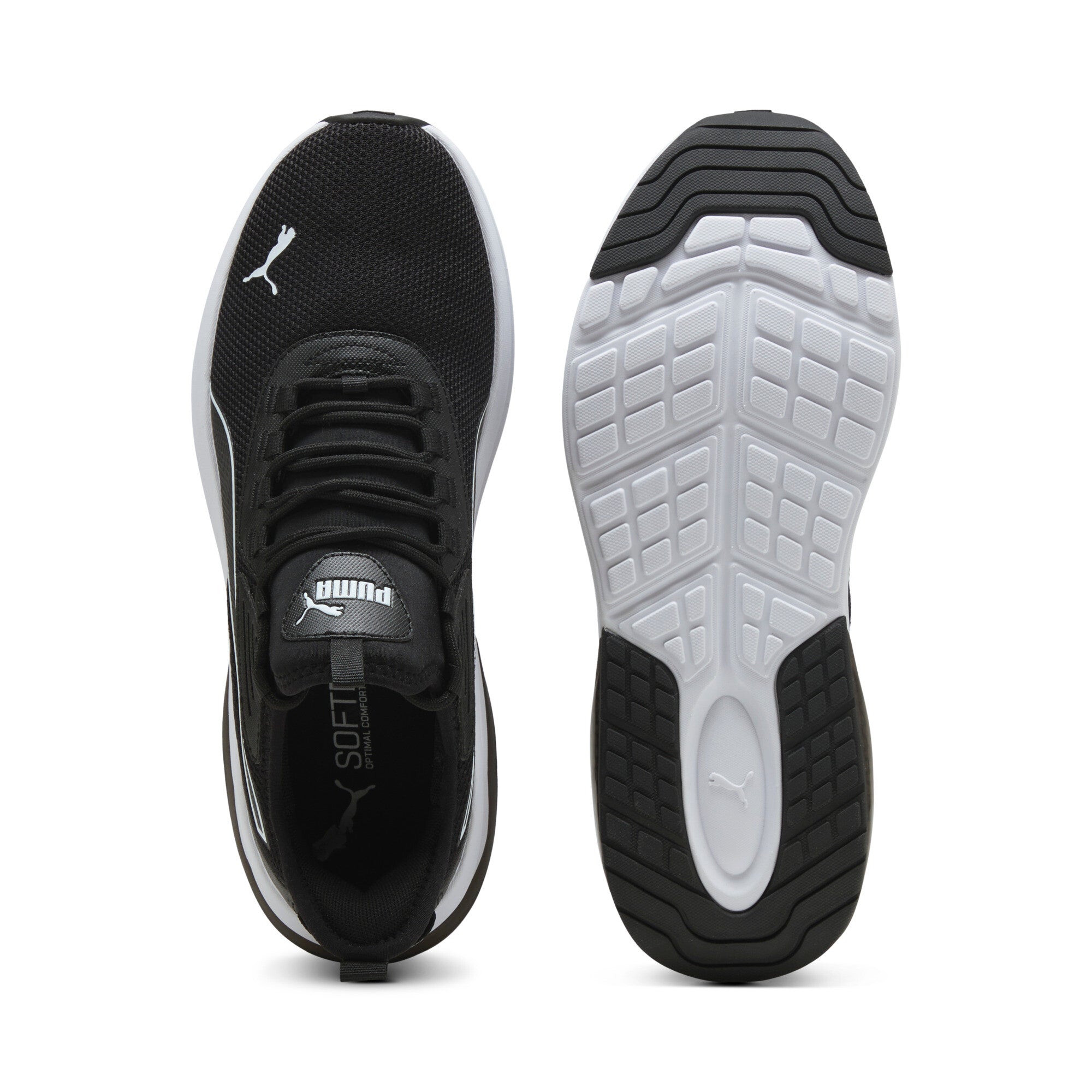 Puma amplifier sneakers in black and white - Side View 02