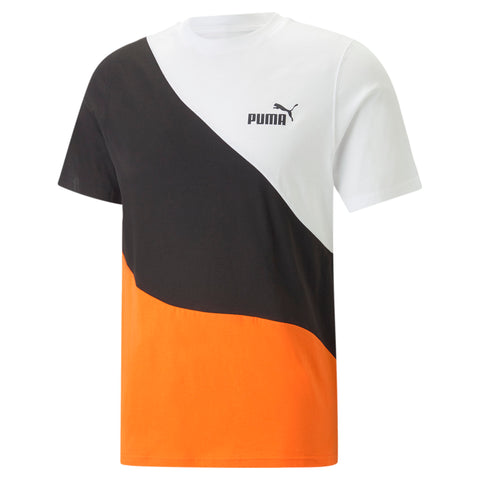 PUMA power cat tee with stripes