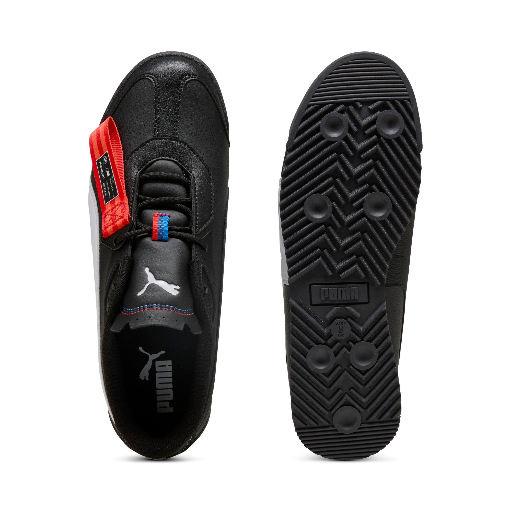 Puma BMW M motorsport roma stradale sneakers in black and white - Side View 02
