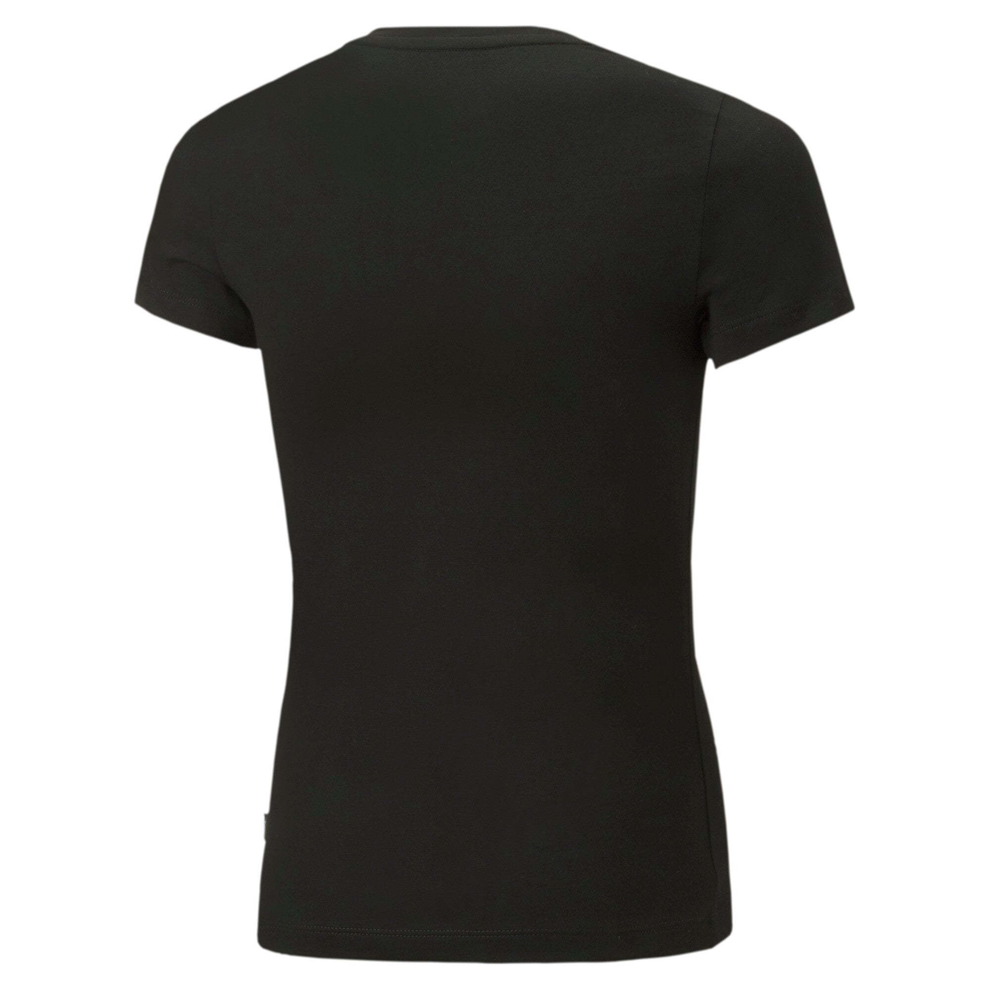 Puma essentials+ logo tee in purple - Back View